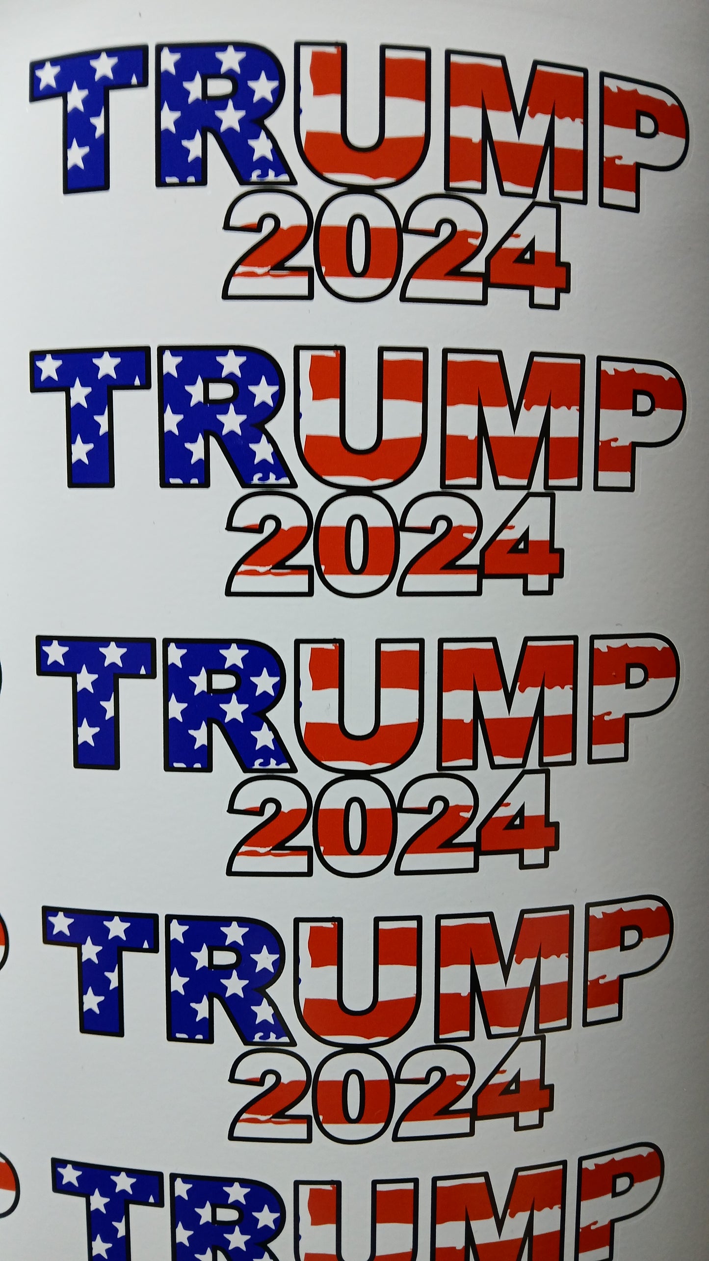 TRUMP 2024 American Sticker Car Hard Hat
