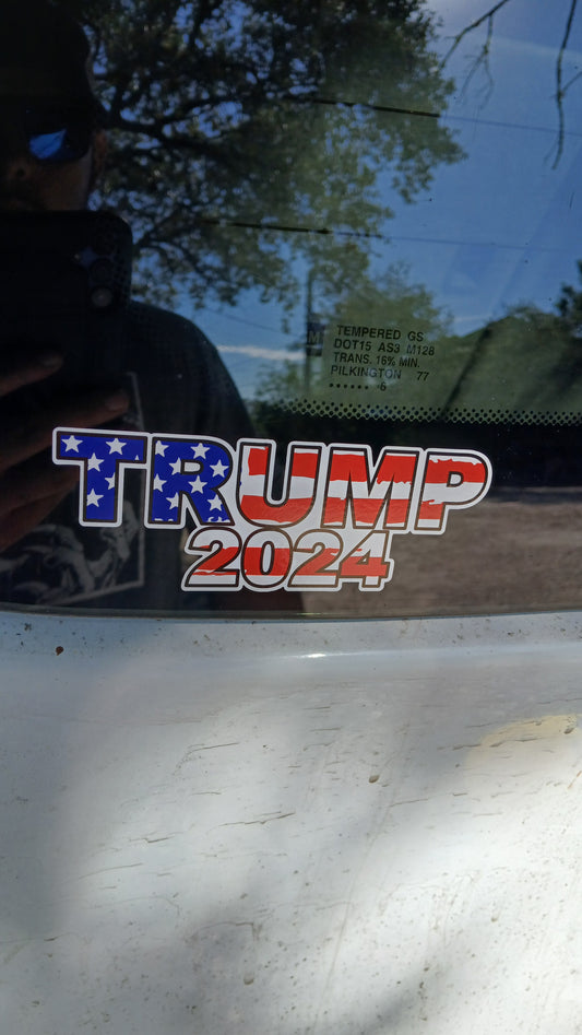 TRUMP 2024 American Sticker Car Hard Hat