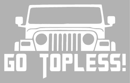 Jeep Go Topless Decal