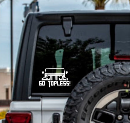 Jeep Go Topless Decal