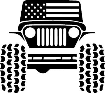 Jeep American Decal Design