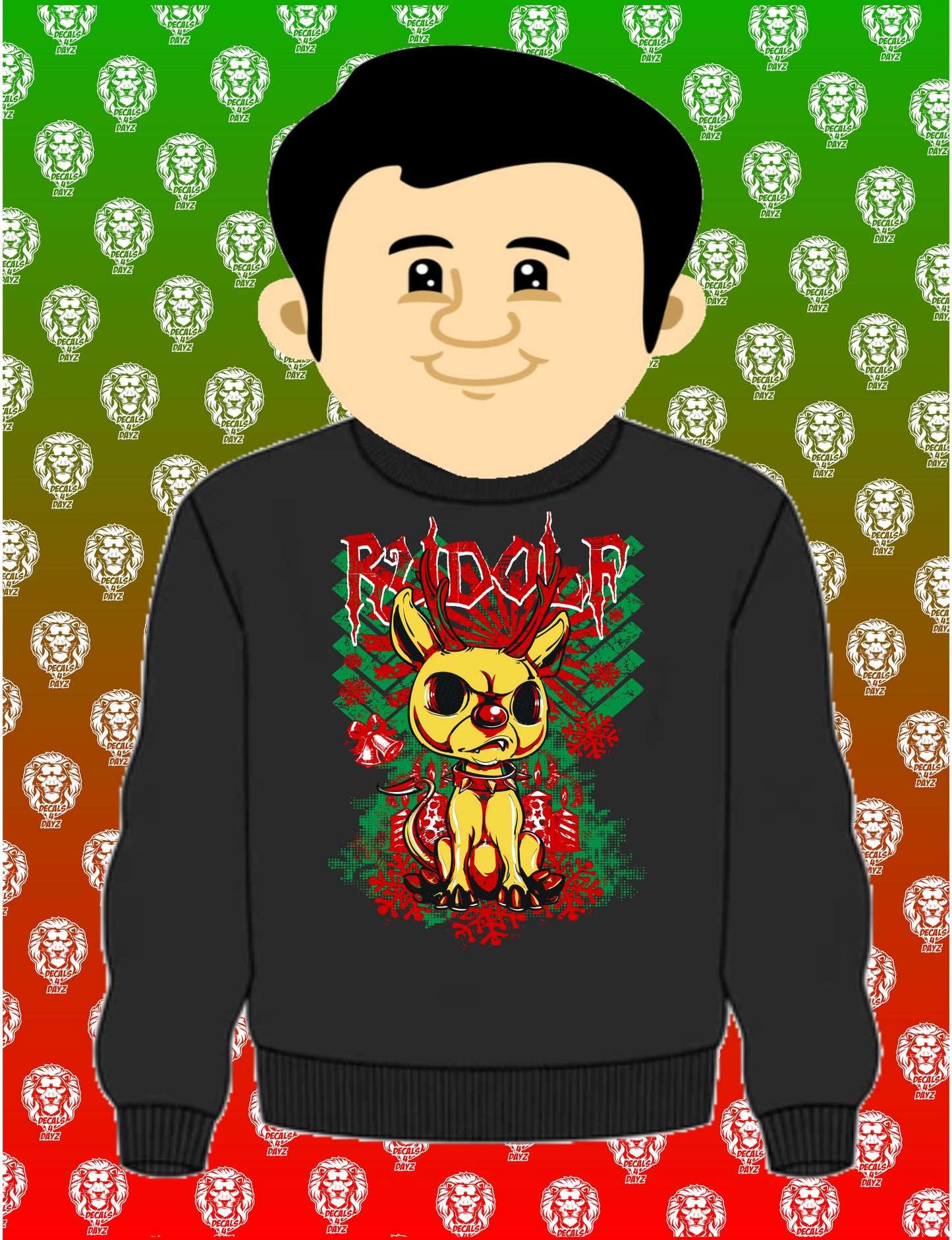 Naughty Rudolf Christmas Sweater