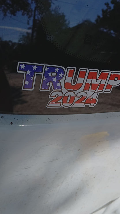 TRUMP 2024 American Sticker Car Hard Hat